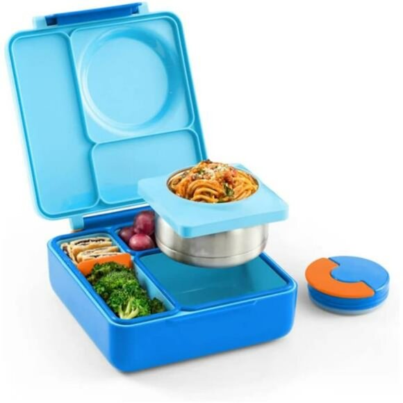 Kids bento lunch box insulated leakproof with hot and cold food compartments - Picture 4 of 7